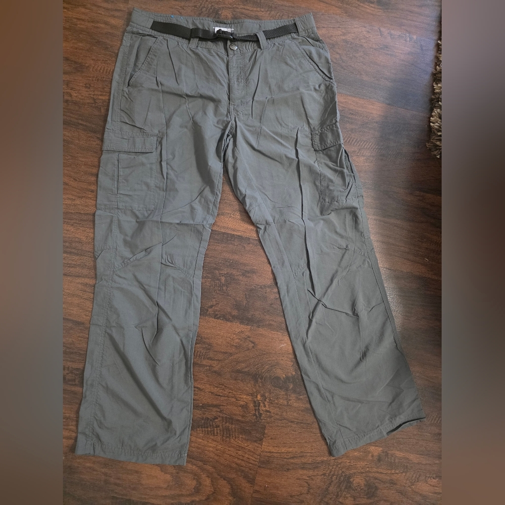 Men's Columbia Grey Omni Shield Cargo Pants, 36X32